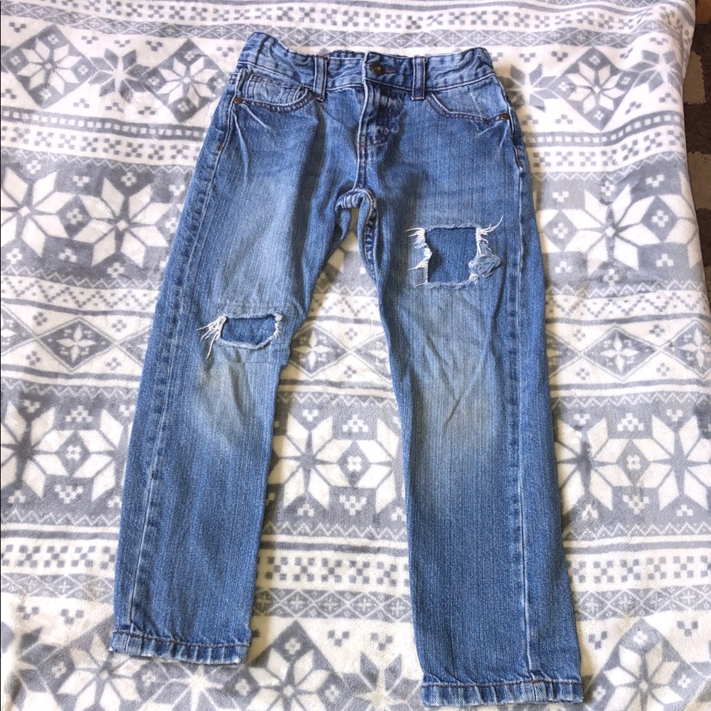 George Boys Light Blue Distressed Denim Jeans